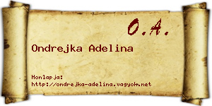Ondrejka Adelina névjegykártya